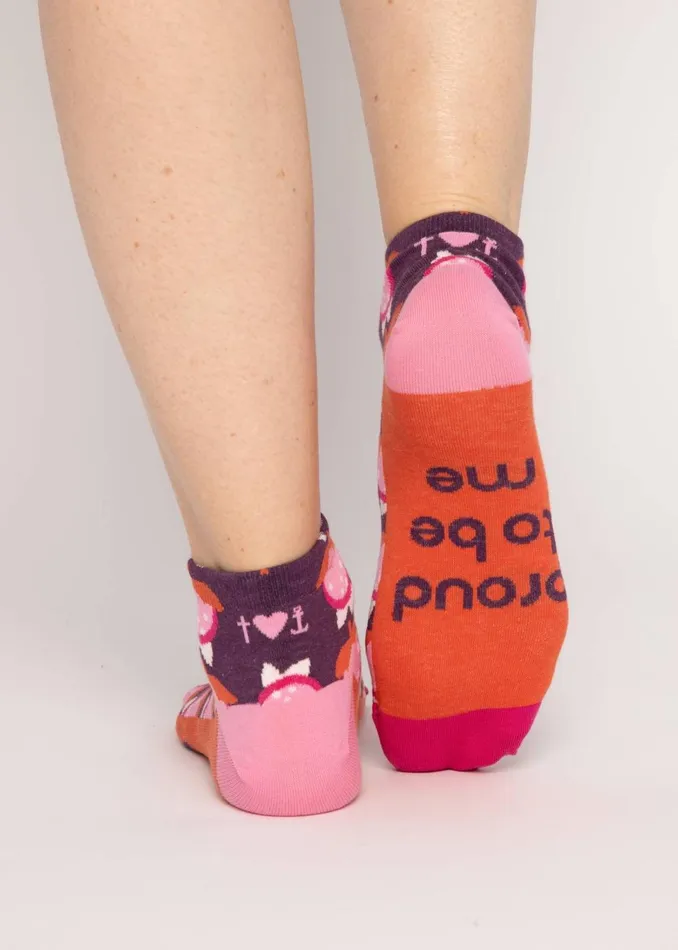 Blutsgeschwister Socks Sensation Steps Snkr Purple Women Socks