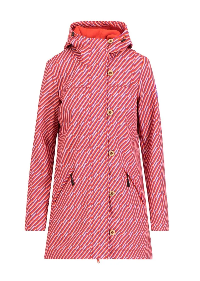 Blutsgeschwister Soft Shell Jacket Wild Weather Purple Women Jackets and Coats