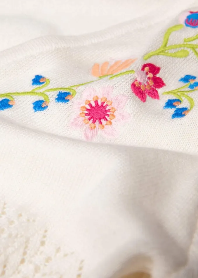 Blutsgeschwister Summer Cardigan Sunset Wings White Women Cardigans