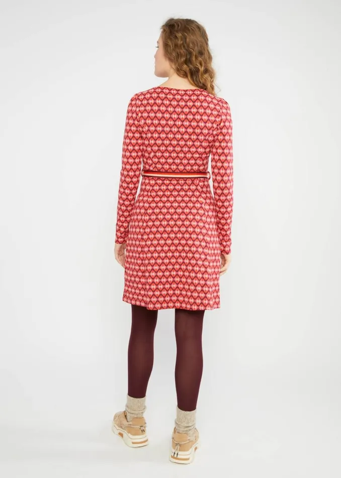 Blutsgeschwister Sweat Dress Trs Charmeuse Red Women Dresses