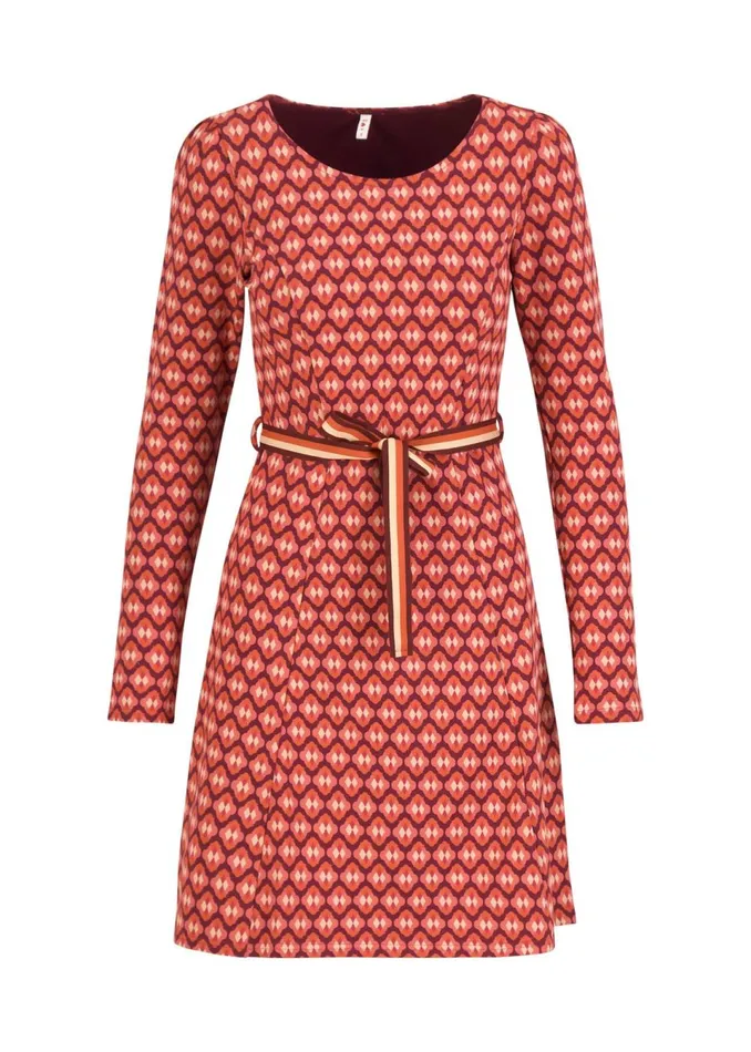 Blutsgeschwister Sweat Dress Trs Charmeuse Red Women Dresses