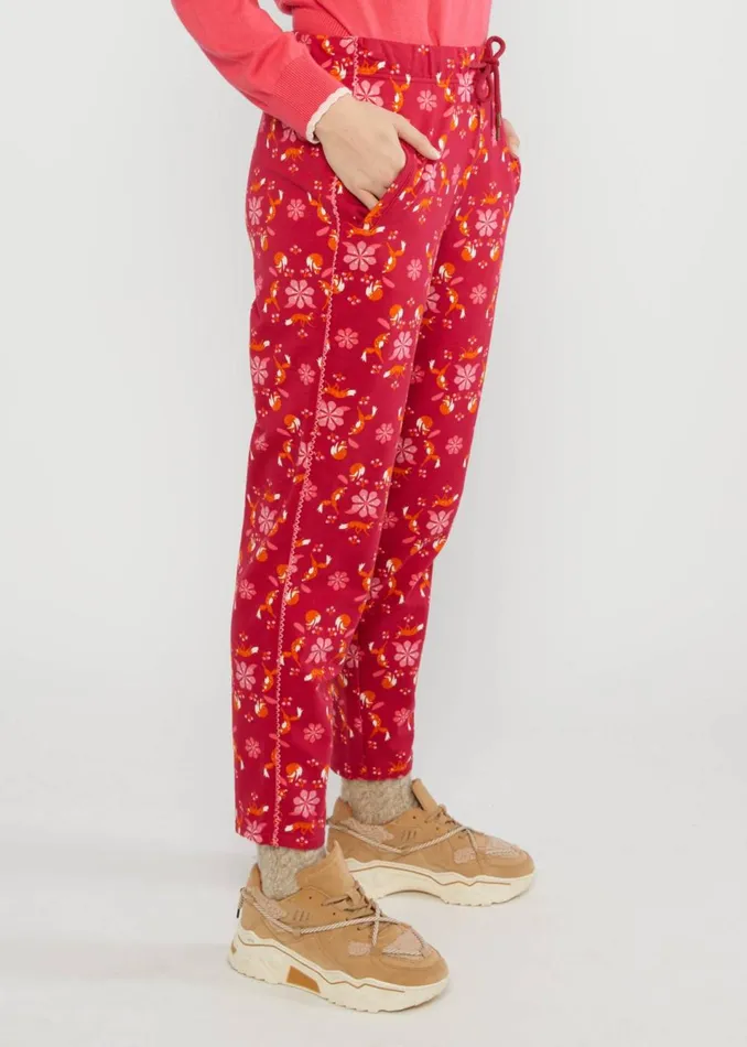 Blutsgeschwister Sweat Pants Country Roadrunners Red Women Trousers