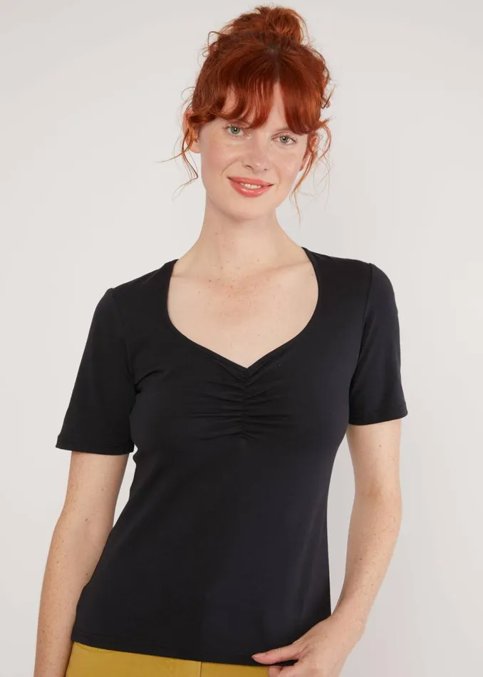 Blutsgeschwister TShirt Balconnet Fminin Black Women Tops
