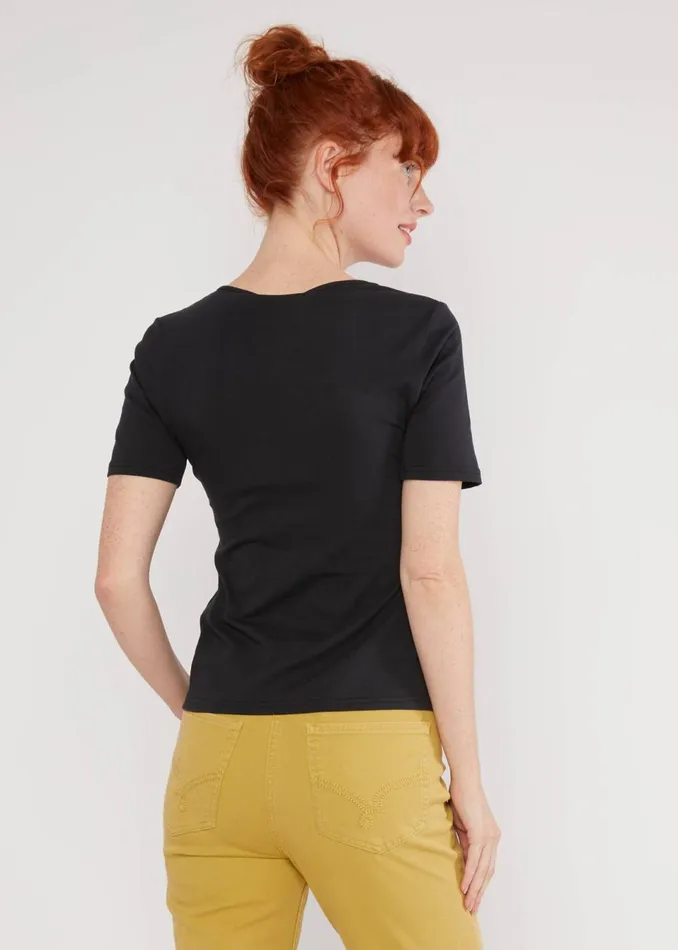 Blutsgeschwister TShirt Balconnet Fminin Black Women Tops