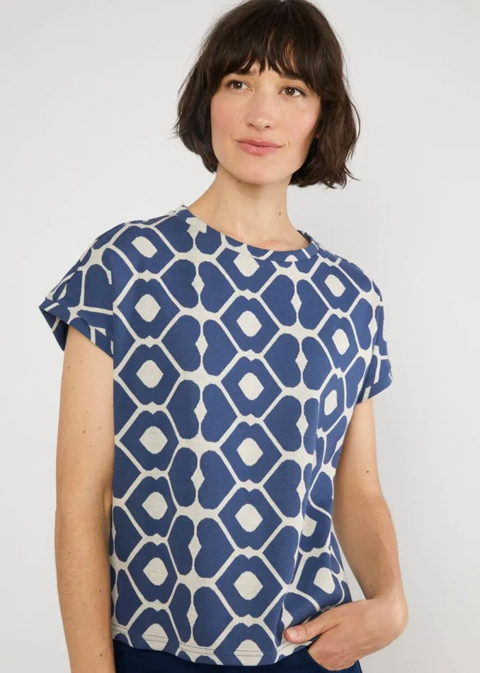 Blutsgeschwister TShirt Teesily Blue Women Tops