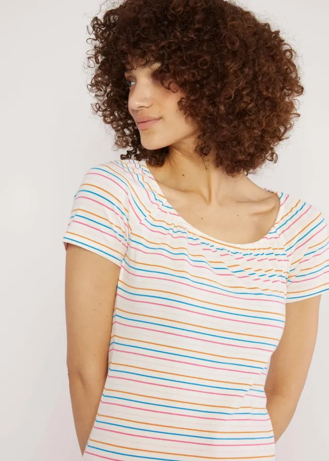 Blutsgeschwister TShirt Vintage Heart White Women Tops
