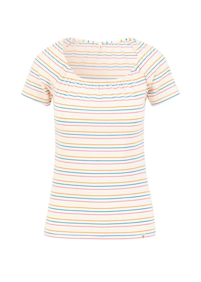 Blutsgeschwister TShirt Vintage Heart White Women Tops