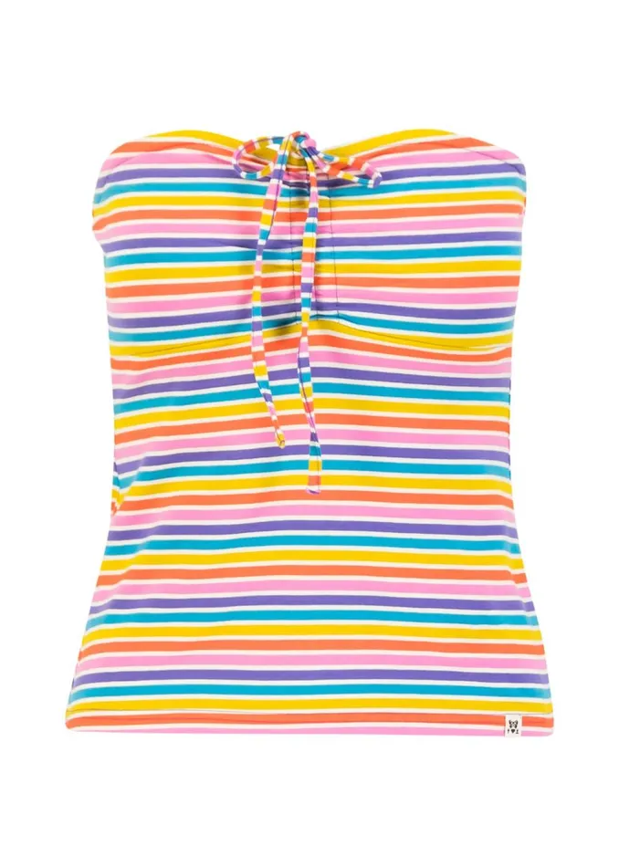 Blutsgeschwister Tube Top Summertime Tube Purple Women Tops