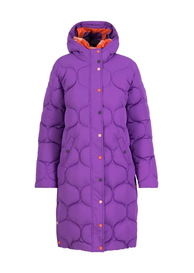 Blutsgeschwister Winter Parka No Down Mister Purple Women Jackets and Coats