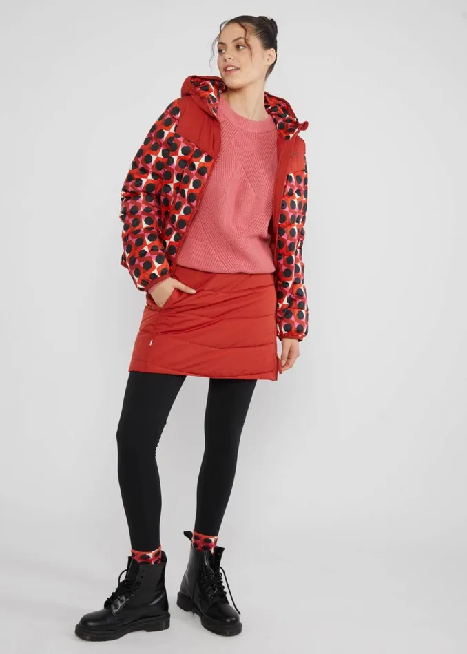 Blutsgeschwister Winter Skirt Cloud Stepper Zip039n039zap Red Women Skirts