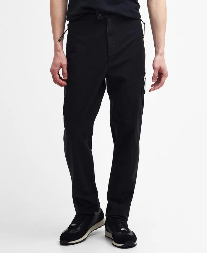 Bolt StraightLeg Trousers Classic Black Men Barbour Trousers and Shorts