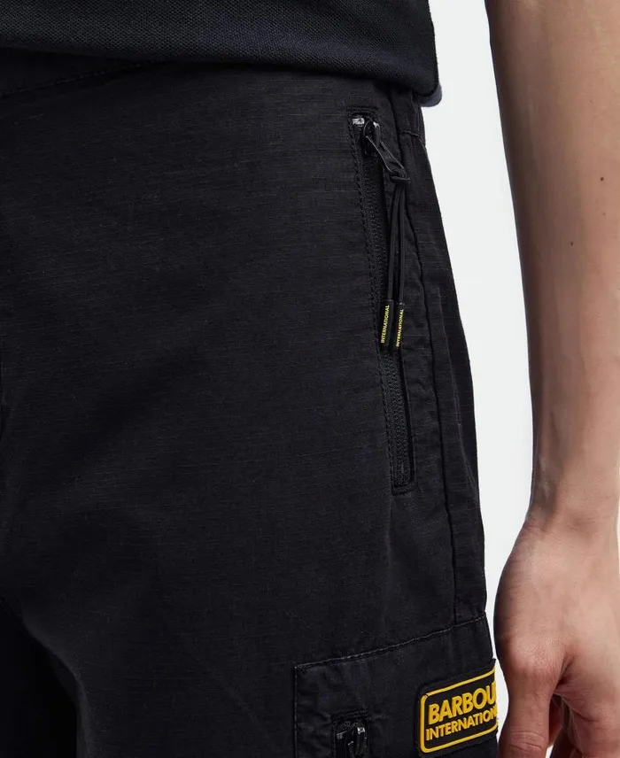 Bolt StraightLeg Trousers Classic Black Men Barbour Trousers and Shorts