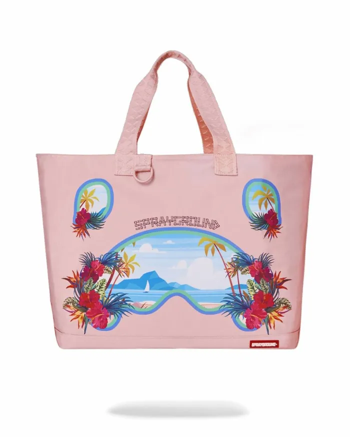 BORA BORA SHARK ISLAND VILLA BEACH TOTE Bags SPRAYGROUND