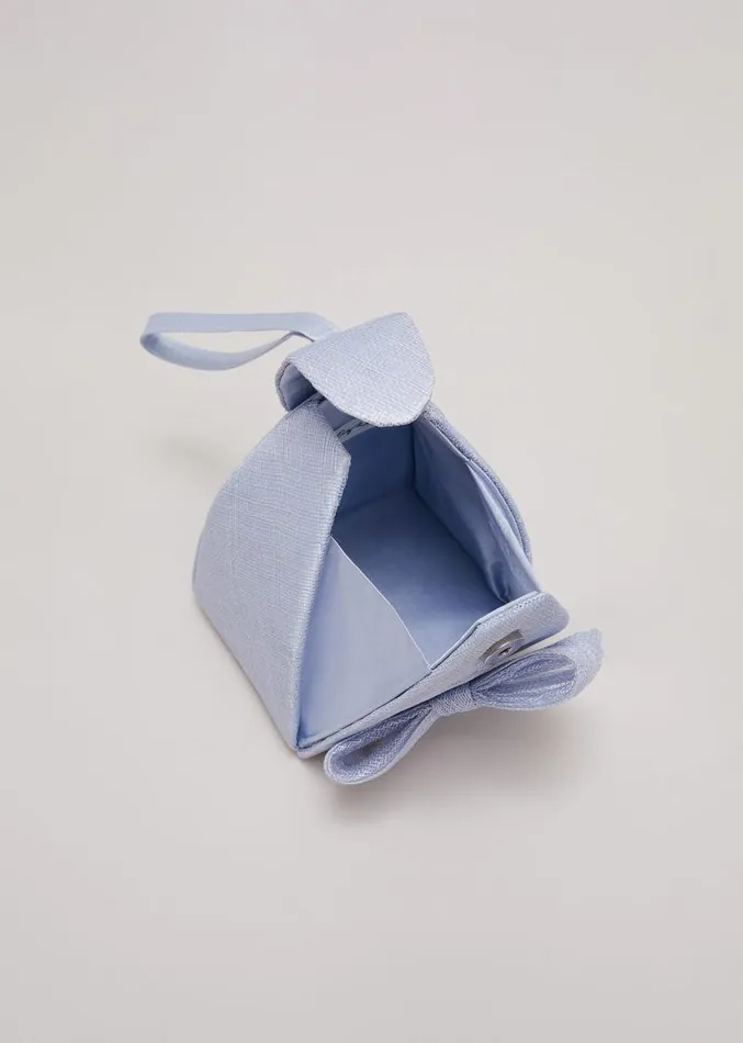 Bow Front Top Handle Bag Pale Blue Women Phase Eight Bags and Clutches