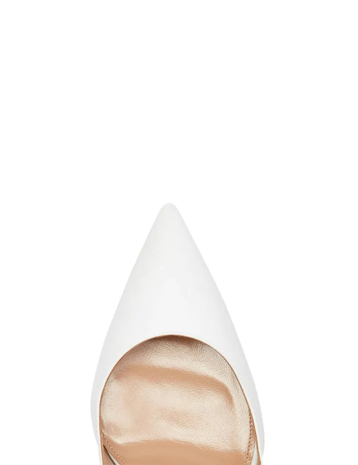 Bow Tie Pump 105 White Women Aquazzura Essentials Bow Tie Pump 105 White Women Aquazzura Essentials