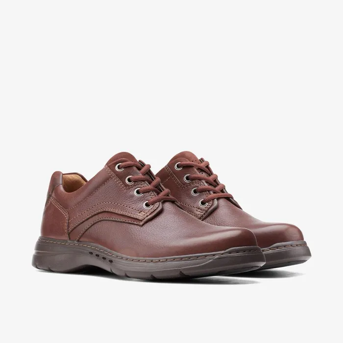 Brawley Pace Mahogany Leather Men Clarks Casual Dress Shoes