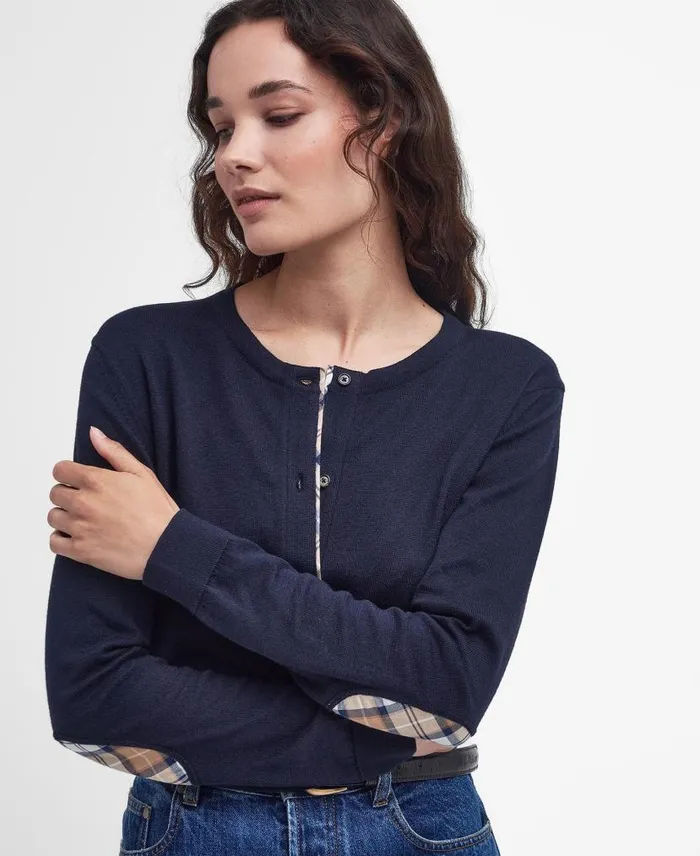 Bredon Cardigan Oatmealhessian Tart Women Barbour Cardigans