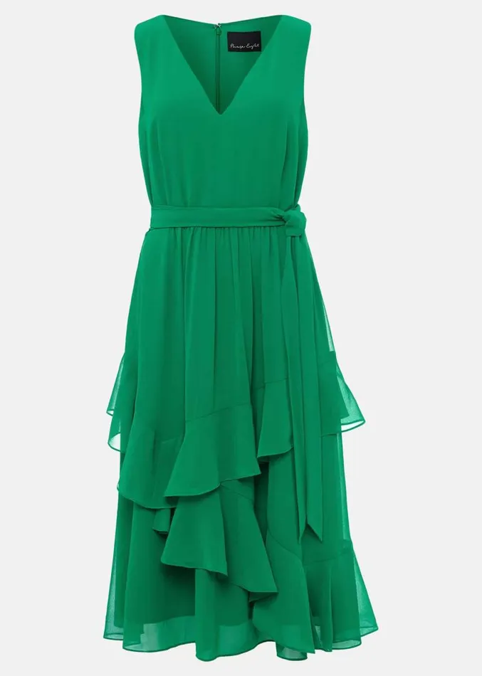 Breesha Green Midaxi Dress Grass Green Women Phase Eight Dresses