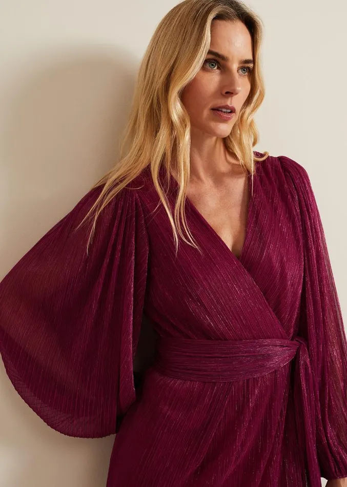 Brielle Wrap Maxi Dress Pink Women Phase Eight Dresses