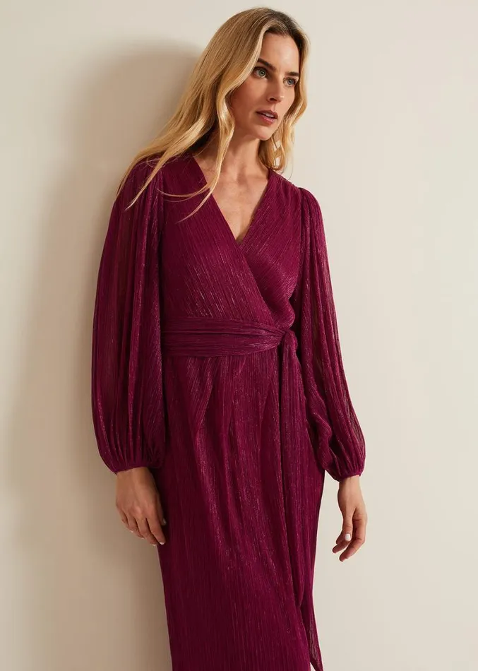 Brielle Wrap Maxi Dress Pink Women Phase Eight Dresses