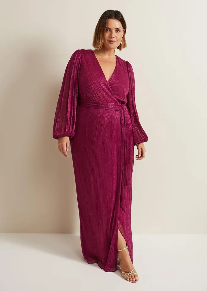 Brielle Wrap Maxi Dress Pink Women Phase Eight Dresses