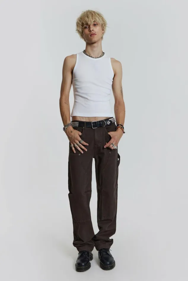Brown Carpenter Jeans In Skate Fit Men Jaded London Jeans Brown Carpenter Jeans In Skate Fit Men Jaded London Jeans