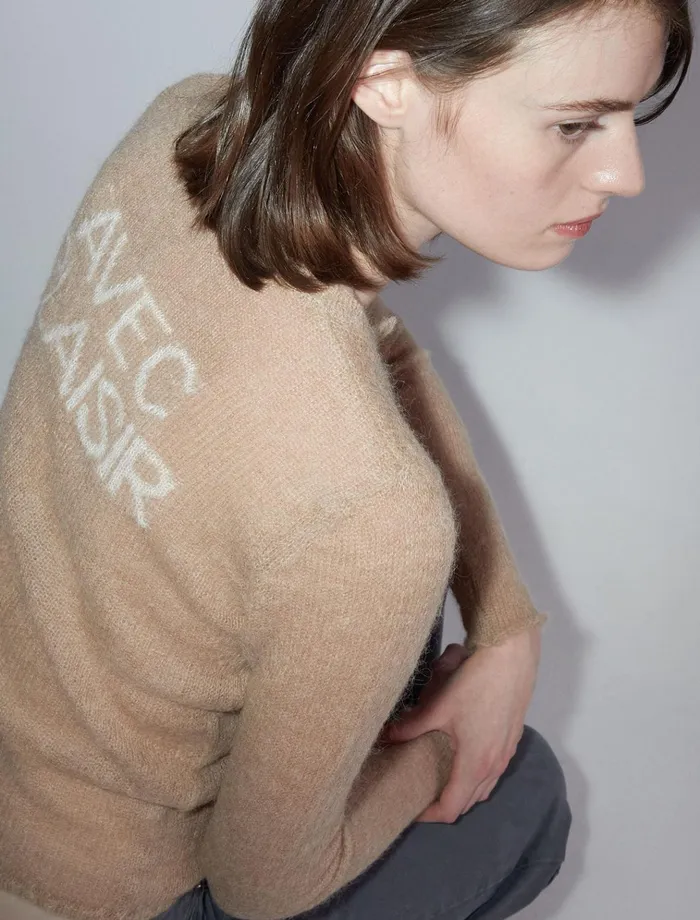 Button Alone Light Brown Women Paloma Wool Knits Button Alone Light Brown Women Paloma Wool Knits