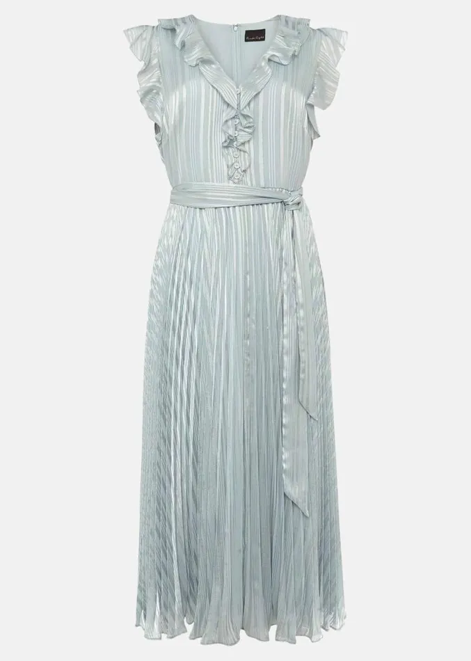 Carmella Pleated Dress Pale Sage Women Phase Eight Dresses