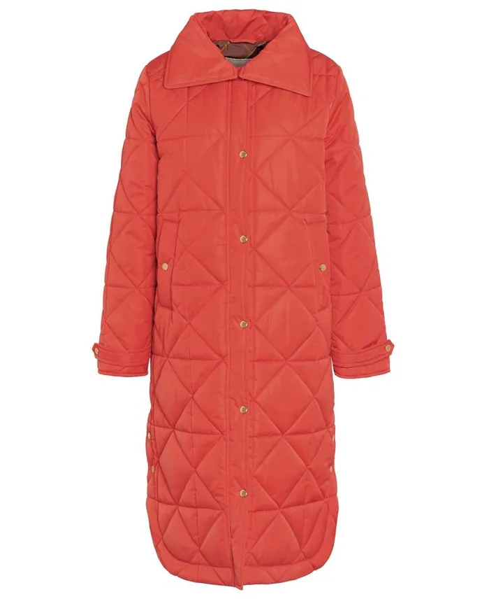 Carolina Quilted Jacket Blaze Redmuted Women Barbour Quilted Jackets