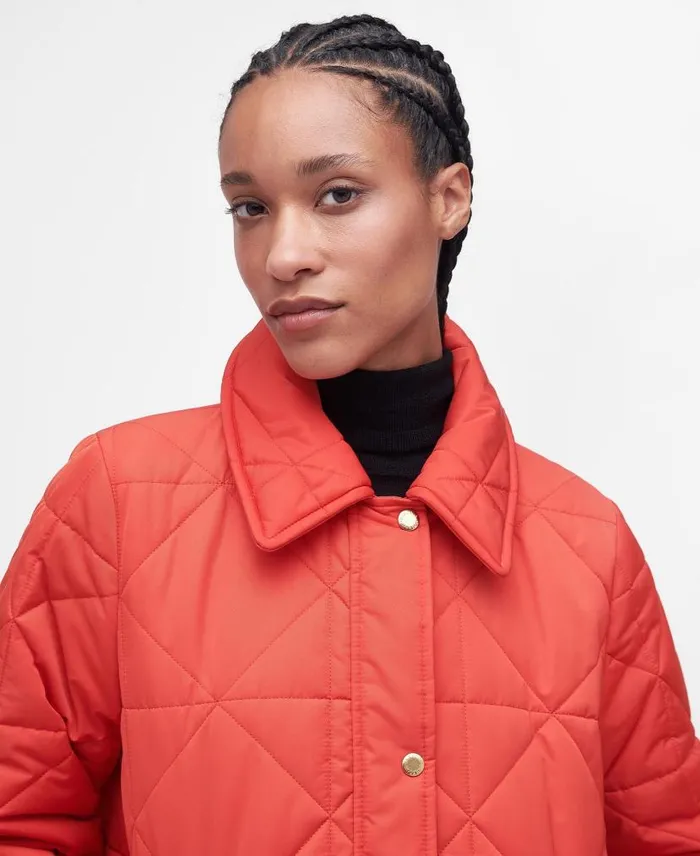 Carolina Quilted Jacket Blaze Redmuted Women Barbour Quilted Jackets
