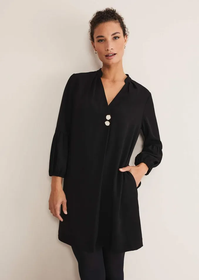 Charlotte Tunic Dress Black Women Phase Eight Dresses
