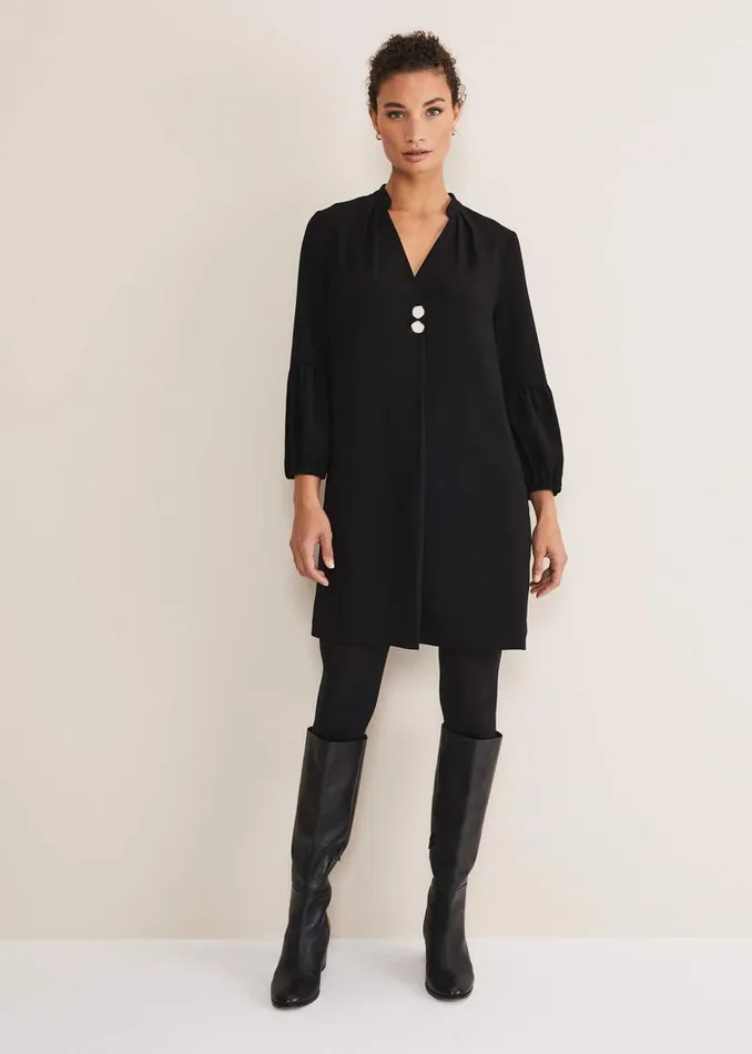 Charlotte Tunic Dress Black Women Phase Eight Dresses