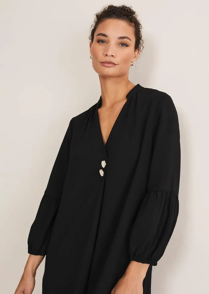 Charlotte Tunic Dress Black Women Phase Eight Dresses