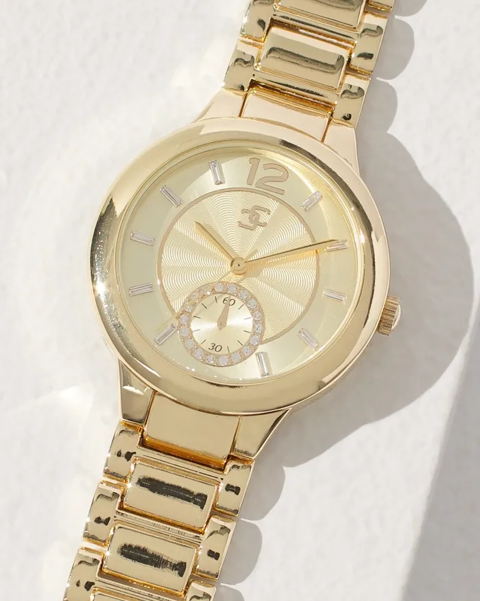 Chico039s Gold Tone Fashion Watch Gold Women Watches