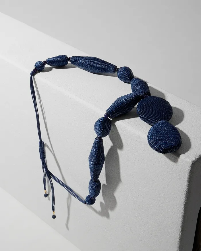 Chico039s Navy Adjustable Pendant Necklace Dark Navy Women Necklaces
