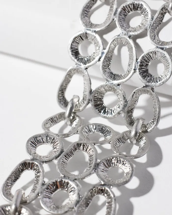 Chico039s Silver Tone Magnetic Bracelet Silver Women Bracelets
