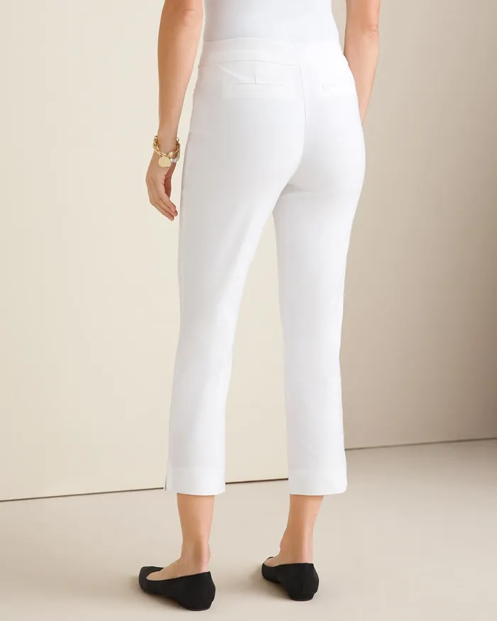 Chico039s So Slimming Brigitte Slim Crops Black Women Pants