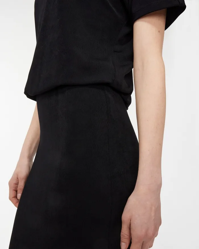 Chico039s Travelers Blouson Dress Travelers Black Women Dresses and Skirts