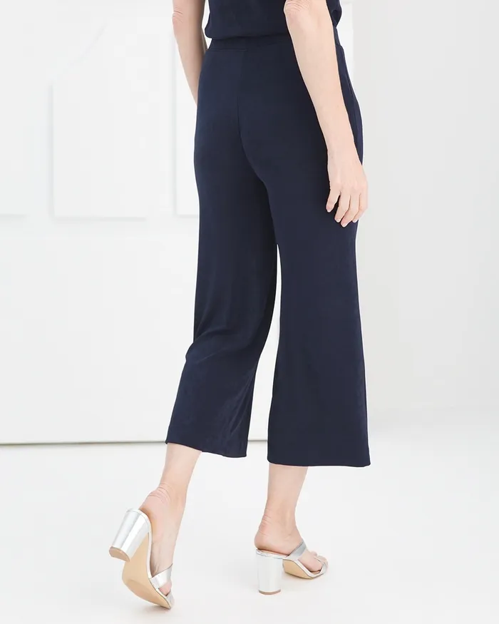 Chico039s Travelers Classic Crops Travelers Black Women Pants
