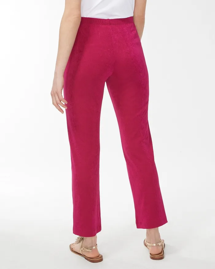 Chico039s Travelers Classic No Tummy Pants Botanic Berry Women Matching Sets