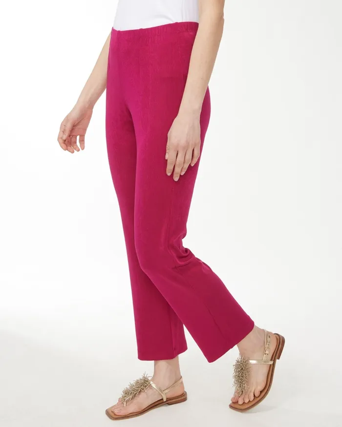 Chico039s Travelers Classic No Tummy Pants Botanic Berry Women Matching Sets