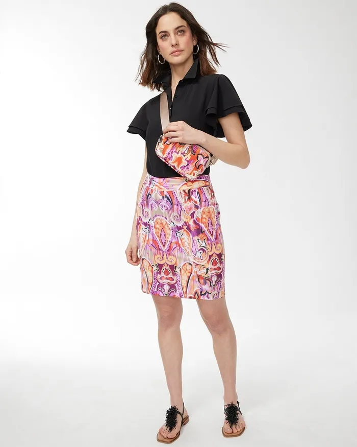 Chico039s Zenergy 40th Anniversary Skort Kalmia Women Shorts
