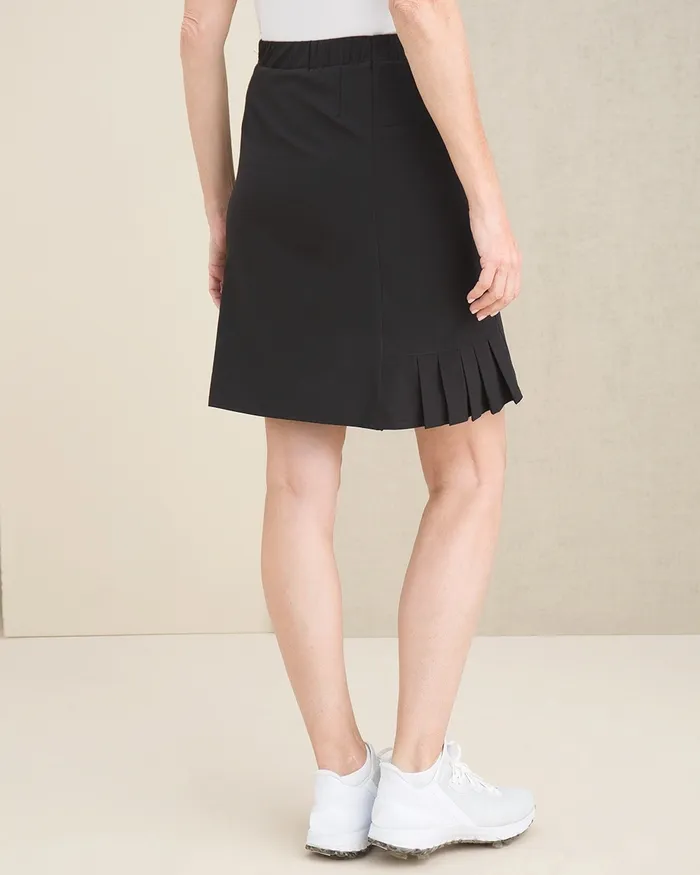Chico039s Zenergy UPF Pleated Skort Black Women Dresses and Skirts