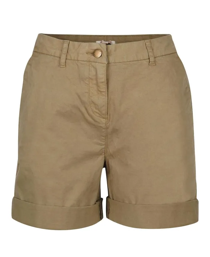 Chino Shorts Classic White Women Barbour Trousers and Shorts