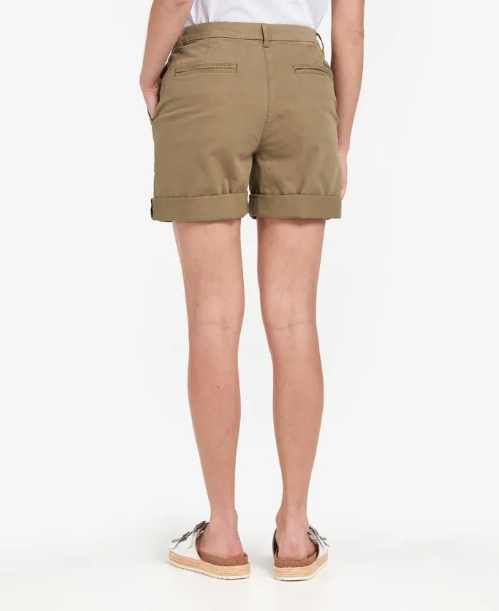 Chino Shorts Classic White Women Barbour Trousers and Shorts