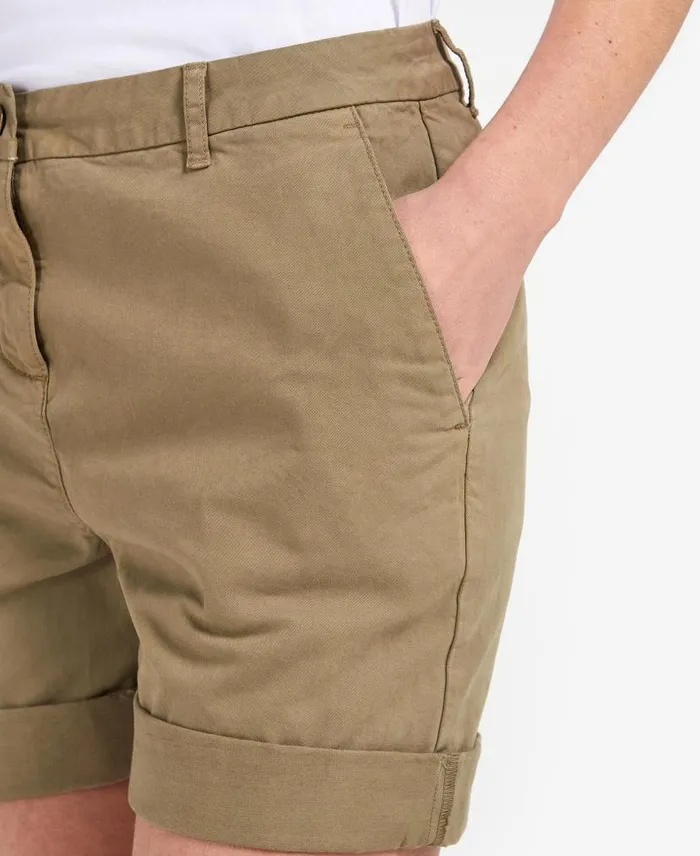 Chino Shorts Classic White Women Barbour Trousers and Shorts