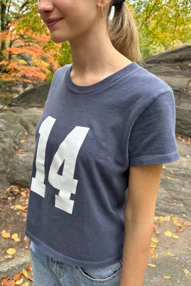 Chloe 14 Top Faded Blue Women Brandy Melville Tops