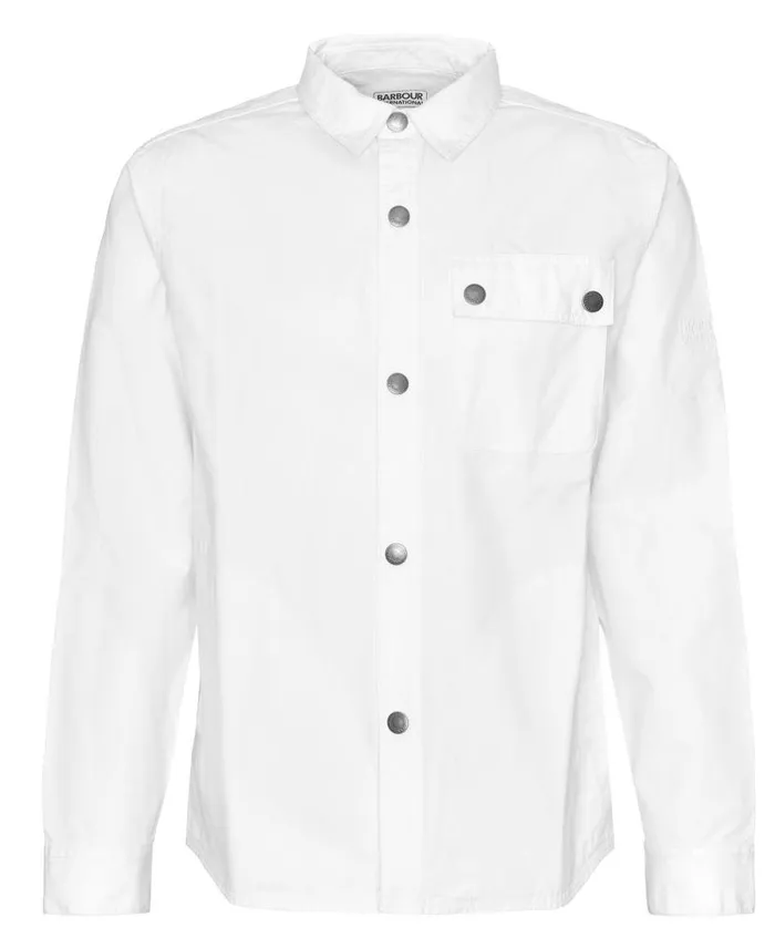 Circuit Overshirt Whisper White Men Barbour Overshirts