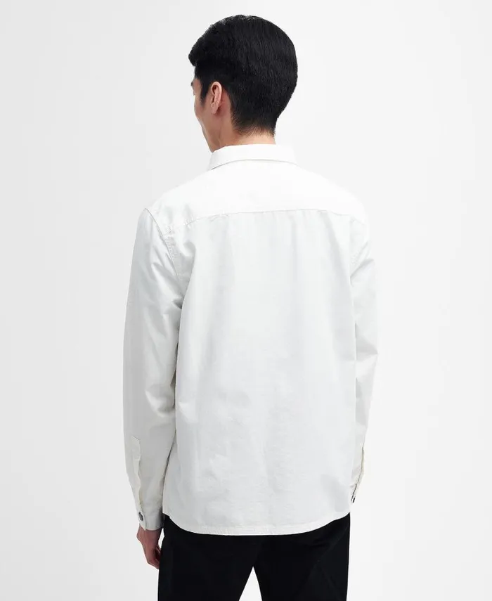 Circuit Overshirt Whisper White Men Barbour Overshirts