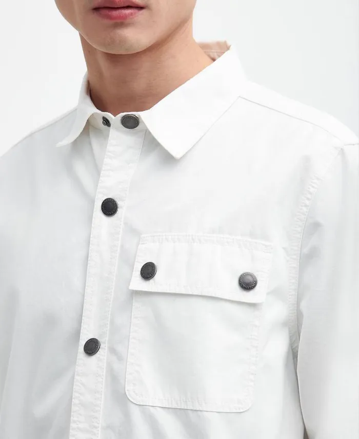 Circuit Overshirt Whisper White Men Barbour Overshirts